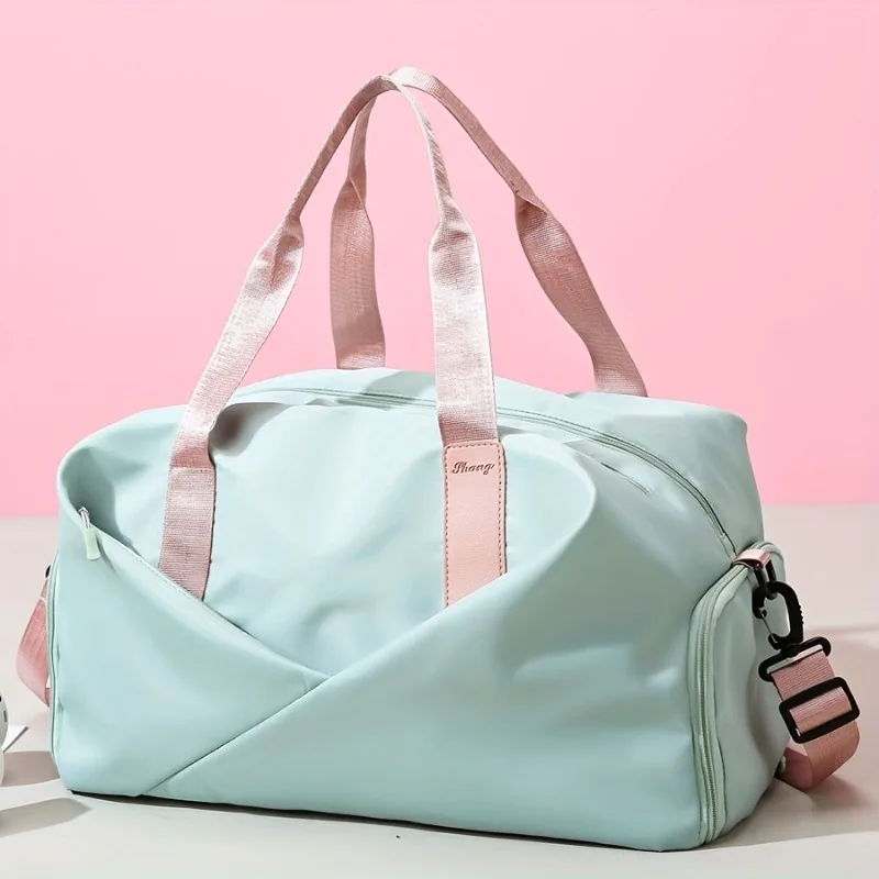 Large Capacity Gym & Travel Duffel Bag for Women, Wet Pocket, Shoe Compartment, Ideal for Yoga & Fitness, Casual Style Gym Bag
Large Capacity Gym & Travel Duffel Bag for Women, Wet Pocket, Shoe Compartment, Ideal for Yoga & Fitness, Casual Style Gym Bag