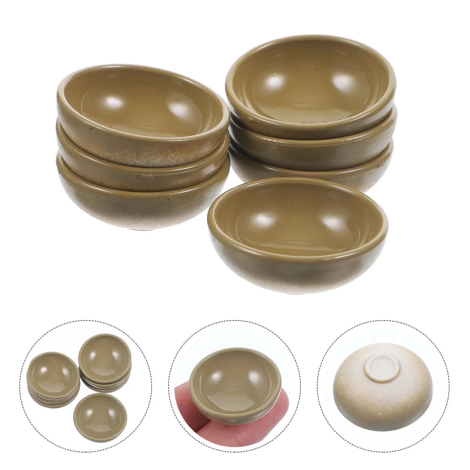 12 Pcs Miniature Black Bowls for Dolls House Decor Plastic Round Tiny Dishes Safe Servicing Time Gifts Birthday New Year
12 Pcs Miniature Black Bowls for Dolls House Decor Plastic Round Tiny Dishes Safe Servicing Time Gifts Birthday New Year