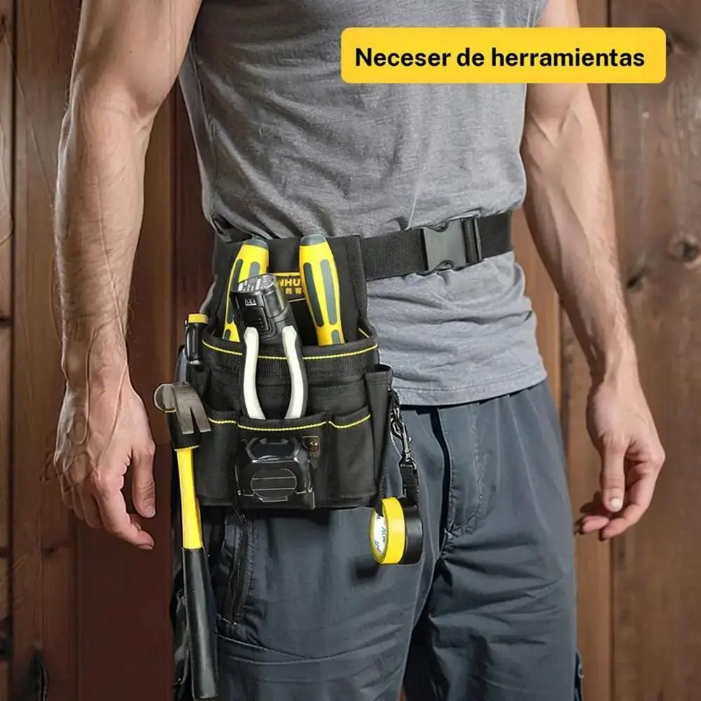 New Multifunctional Electrician's Tool Waist Bag Layered Portable Tool Storage Waist Bags Thickened Durable Oxford Cloth Bags
New Multifunctional Electrician's Tool Waist Bag Layered Portable Tool Storage Waist Bags Thickened Durable Oxford Cloth Bags