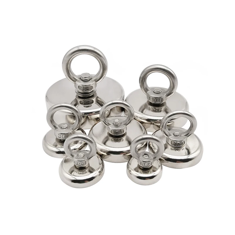 Super Strong Neodymium Fishing Magnets Heavy Duty Rare Earth Magnet with Countersunk Hole Eyebolt for Salvage Magnetic Fishing
Super Strong Neodymium Fishing Magnets Heavy Duty Rare Earth Magnet with Countersunk Hole Eyebolt for Salvage Magnetic Fishing