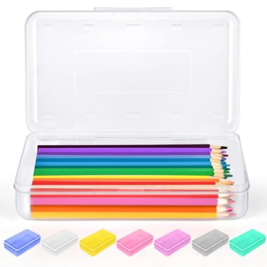 Pencil Box, Pencil Case, Crayon Box, Large Pencil Box, Plastic Hard Marker Sticker Box, School Box for Boys Girls, Pen Holder S
Pencil Box, Pencil Case, Crayon Box, Large Pencil Box, Plastic Hard Marker Sticker Box, School Box for Boys Girls, Pen Holder S