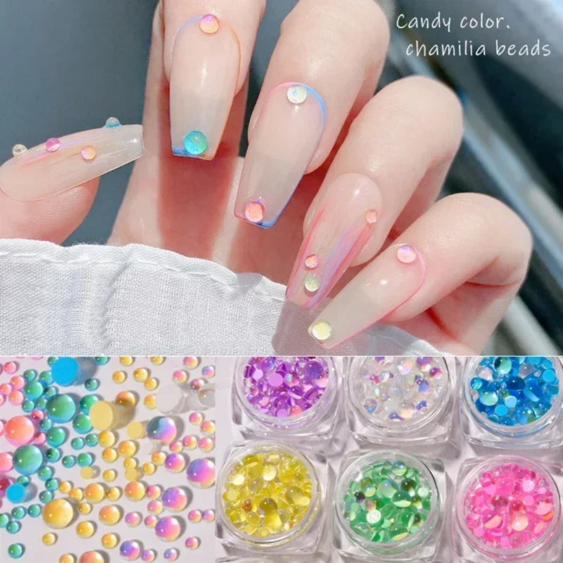 1 Box 3D Nail Art Rhinestones Mixed Mermaid Beads Summer Nail Art Charms Decoration Shiny Crystal Glass DIY Manicure Accessories
1 Box 3D Nail Art Rhinestones Mixed Mermaid Beads Summer Nail Art Charms Decoration Shiny Crystal Glass DIY Manicure Accessories