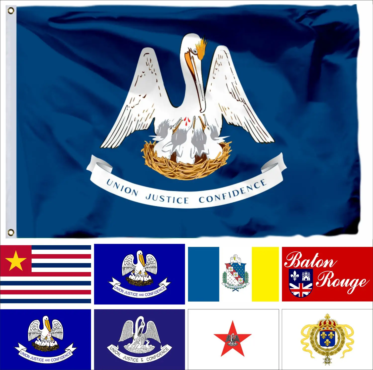 USA Baton Rouge Louisiana Flag 90x150cm Acadiana 3x5ft US Guanica American United States Flags New Orleans Banners
USA Baton Rouge Louisiana Flag 90x150cm Acadiana 3x5ft US Guanica American United States Flags New Orleans Banners