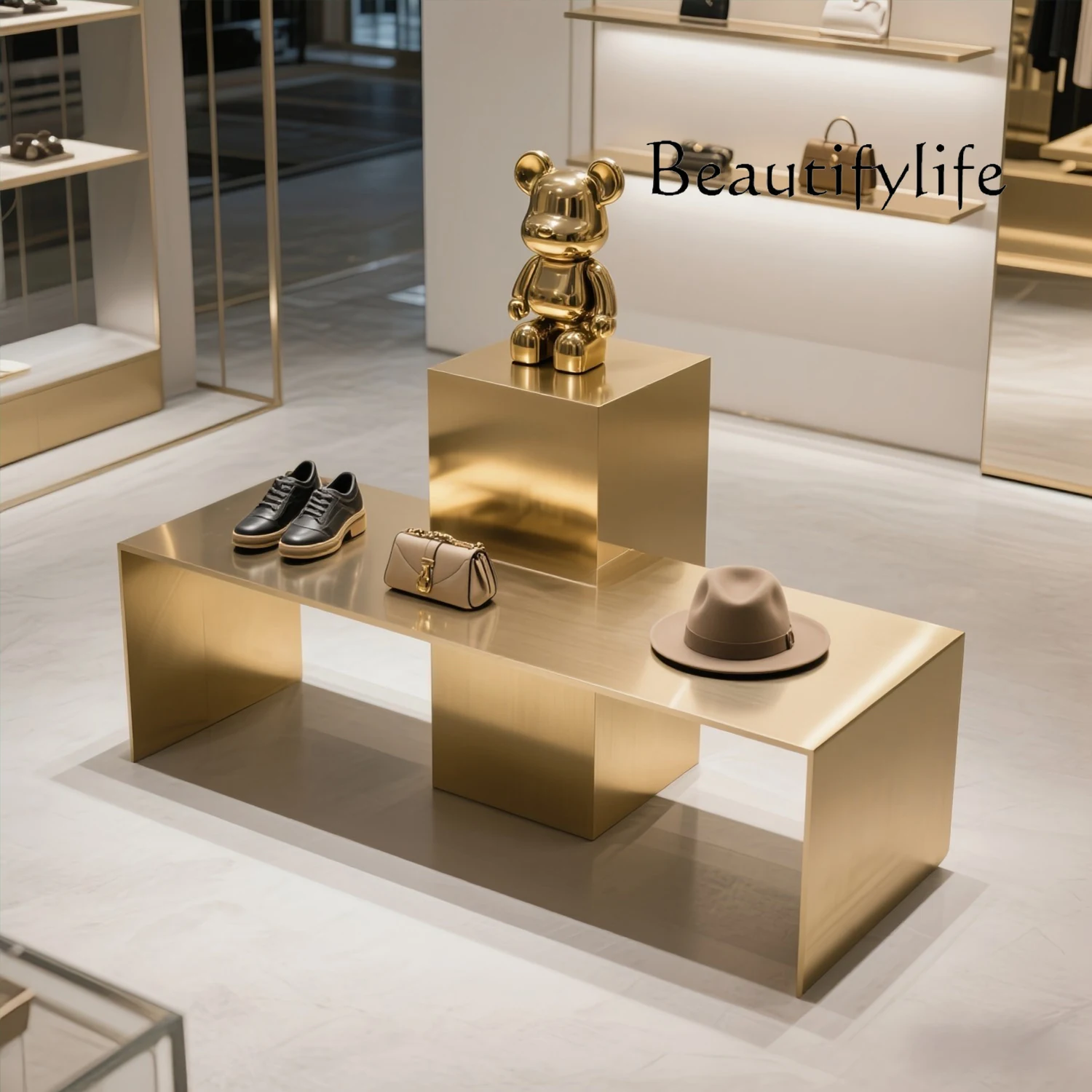 Clothing Store Nakajima Display Desk Women's Clothing Store Flowing Water Platform Jewelry Shoe Bag Store Display Table Customiz
Clothing Store Nakajima Display Desk Women's Clothing Store Flowing Water Platform Jewelry Shoe Bag Store Display Table Customiz