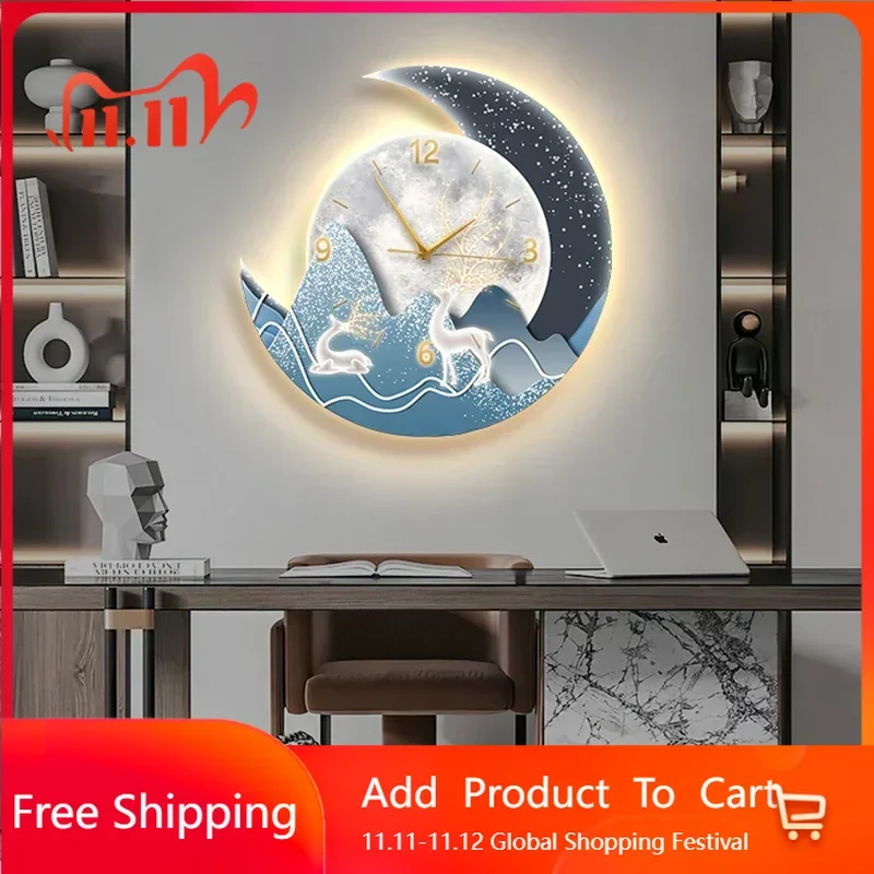 Relaxing Mural Wall Clocks Luxury Digital Mechanism Led Modern Restaurant Wall Watch Show Silent Lightweight Reloj Home Design
Relaxing Mural Wall Clocks Luxury Digital Mechanism Led Modern Restaurant Wall Watch Show Silent Lightweight Reloj Home Design