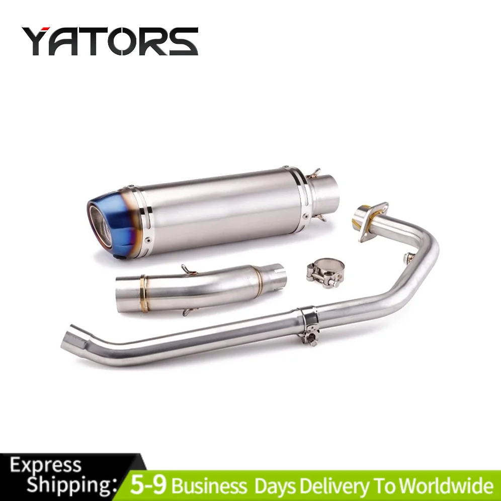 Full Exhaust System Muffler Tips For Honda CBR150R CB150 2017-2023 Header Pipe Exhausts Pipes
Full Exhaust System Muffler Tips For Honda CBR150R CB150 2017-2023 Header Pipe Exhausts Pipes