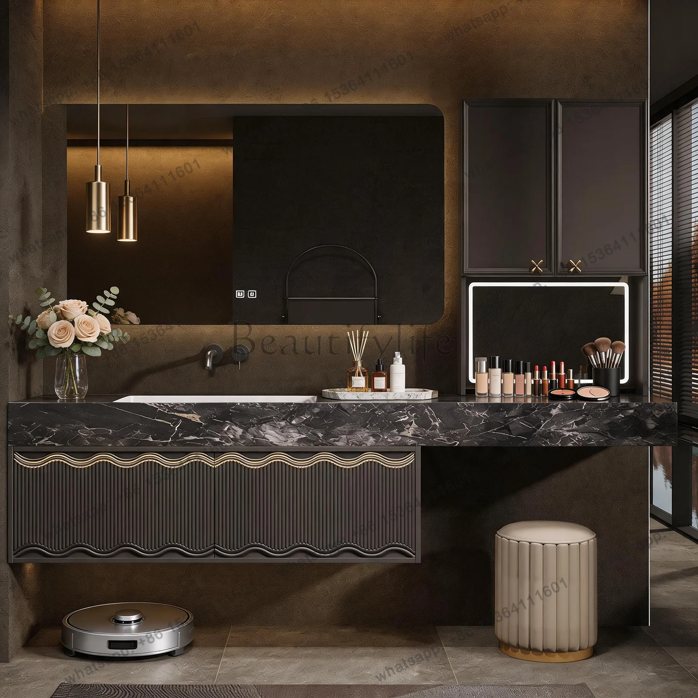 PJ Hotel Wind Oak Bathroom Cabinet Dresser Integrated Basin Bathroom Cabinet
PJ Hotel Wind Oak Bathroom Cabinet Dresser Integrated Basin Bathroom Cabinet