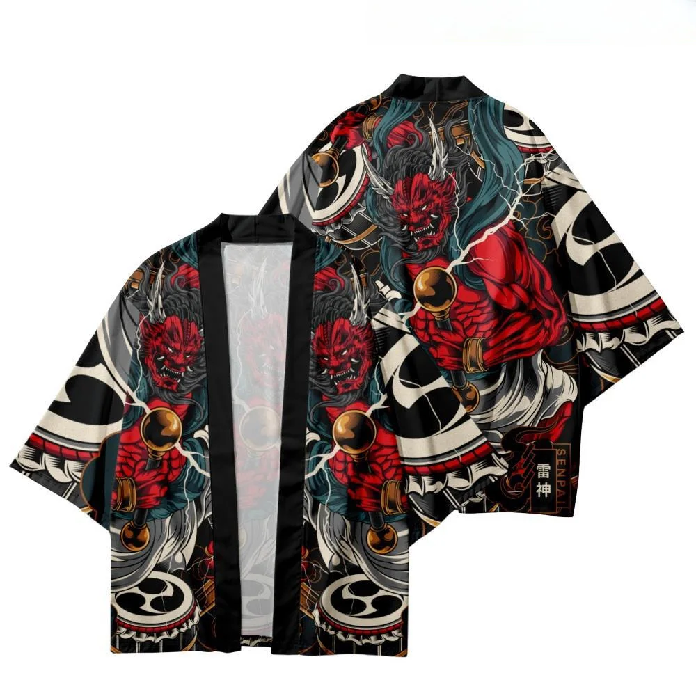 Japanese Kimono Cardigan Samurai Fashion Printed Women's Shirt Summer Beachwear Harajuku Japan Asian Streetwear Unisex clothing
Japanese Kimono Cardigan Samurai Fashion Printed Women's Shirt Summer Beachwear Harajuku Japan Asian Streetwear Unisex clothing
