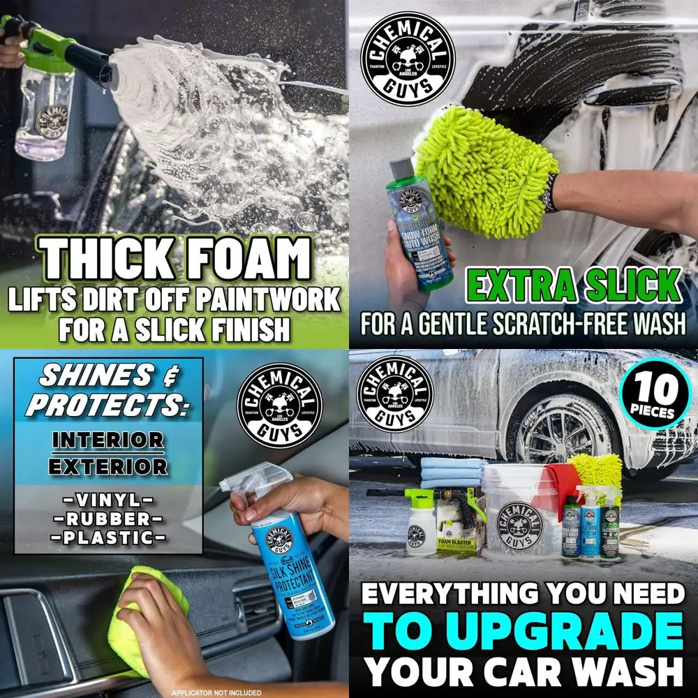 Набор для мойки автомобилей Chemical Guys из 10 предметов с пенопластовым пистолетом, ведром и средствами по уходу за автомобилем объемом 3–16 жидких унций — работа
Набор для мойки автомобилей Chemical Guys из 10 предметов с пенопластовым пистолетом, ведром и средствами по уходу за автомобилем объемом 3–16 жидких унций — работа
