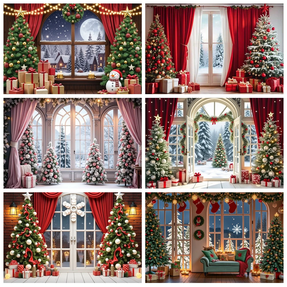 MOON.QG Christmas Red Curtains Backdrops Xmas Trees Glitter Light Window Backgrounds For Photographs Shooting Props Photo Wall
MOON.QG Christmas Red Curtains Backdrops Xmas Trees Glitter Light Window Backgrounds For Photographs Shooting Props Photo Wall