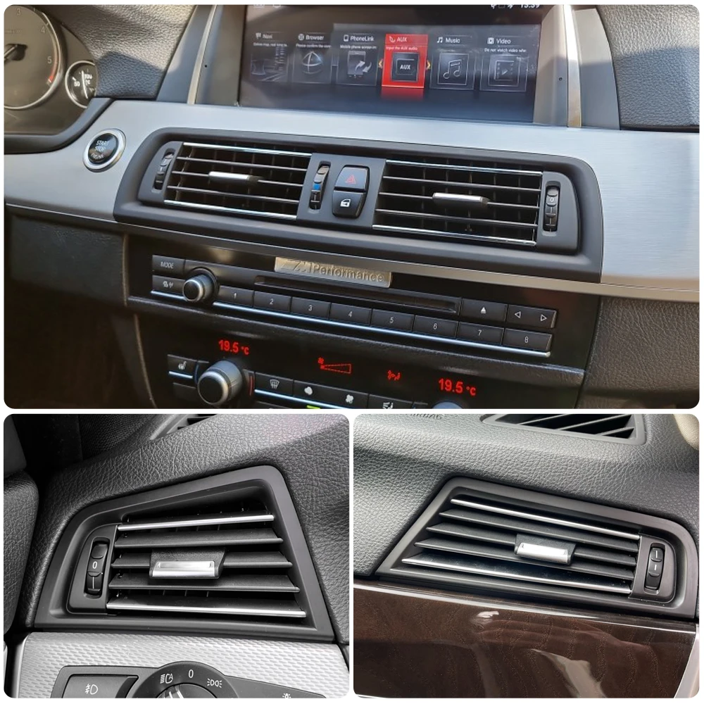 New For BMW 5 Series F10 F11 F18 64229166885 High Quality Front Console Dash Air Conditioner Chromed AC Vent Complete Assembly
New For BMW 5 Series F10 F11 F18 64229166885 High Quality Front Console Dash Air Conditioner Chromed AC Vent Complete Assembly