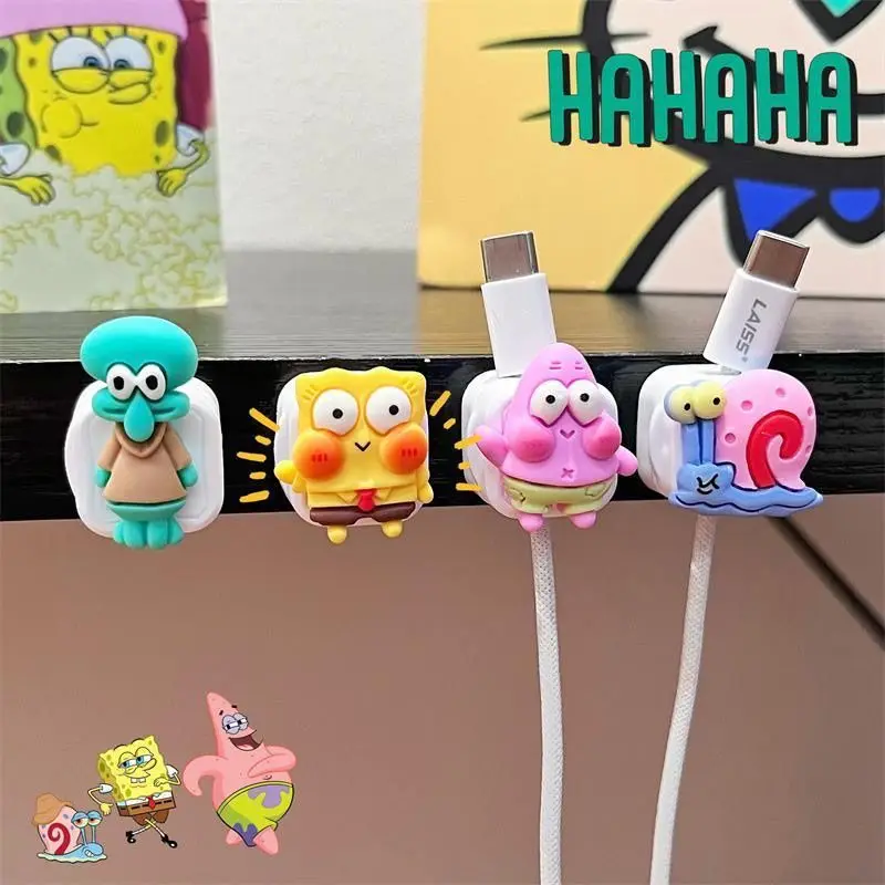 SpongeBob SquarePants Magnetic Cable Organizer Cute Cartoon Desktop Cord Holder Clips Phone Charger Earphone Wire Management
SpongeBob SquarePants Magnetic Cable Organizer Cute Cartoon Desktop Cord Holder Clips Phone Charger Earphone Wire Management