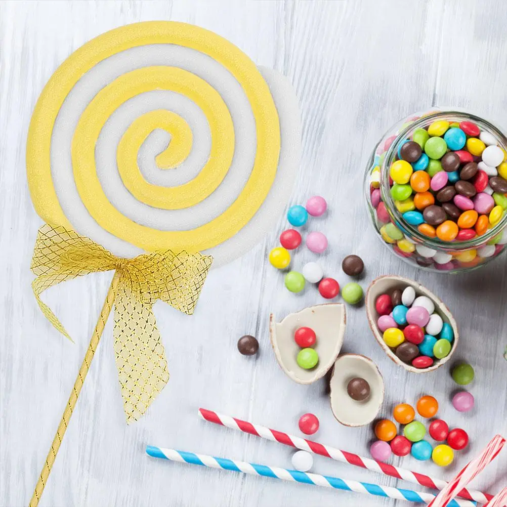 Toy Lollipop Props Carnival Party Decor Photo Model Fake Yellow Hawaiian Ornament Child
Toy Lollipop Props Carnival Party Decor Photo Model Fake Yellow Hawaiian Ornament Child