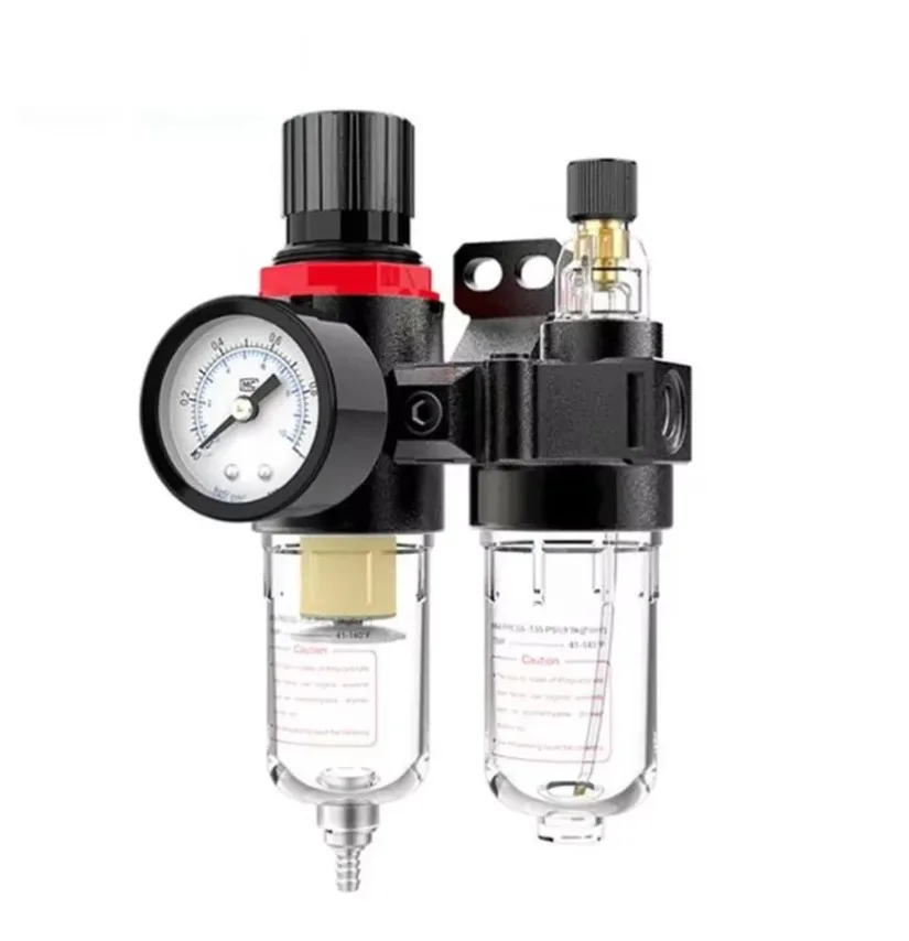 AFC-2000 Oil Water Separator Regulator Trap Filter Airbrush Air Compressor Pressure Reducing 1/4 1pc
AFC-2000 Oil Water Separator Regulator Trap Filter Airbrush Air Compressor Pressure Reducing 1/4 1pc