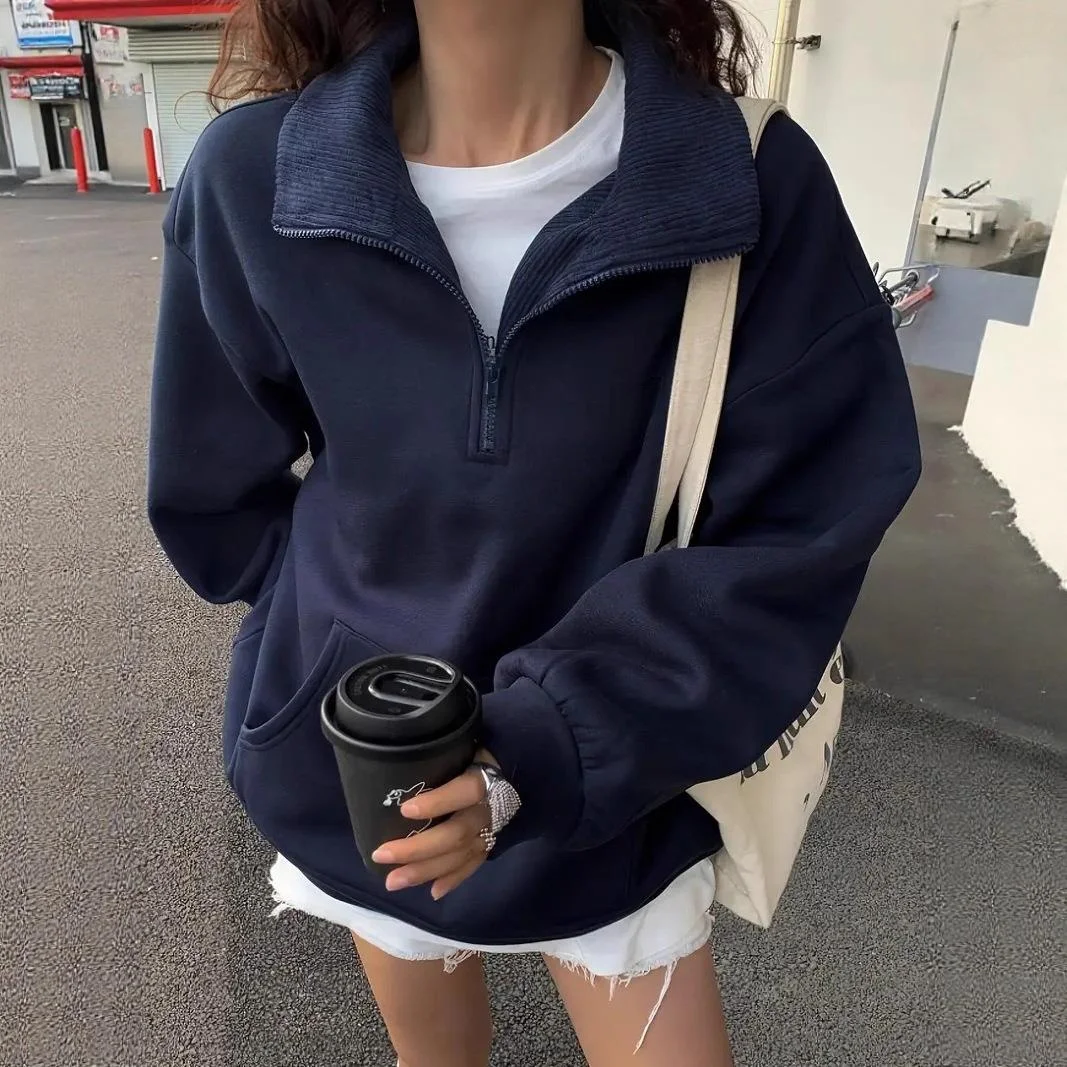 Повседневная длинная толстовка с капюшоном све, женская осенне-зимняя новая спортивная одежда, пуловер на молнии, однотонная уличная одежда, модный топ
Повседневная длинная толстовка с капюшоном све, женская осенне-зимняя новая спортивная одежда, пуловер на молнии, однотонная уличная одежда, модный топ