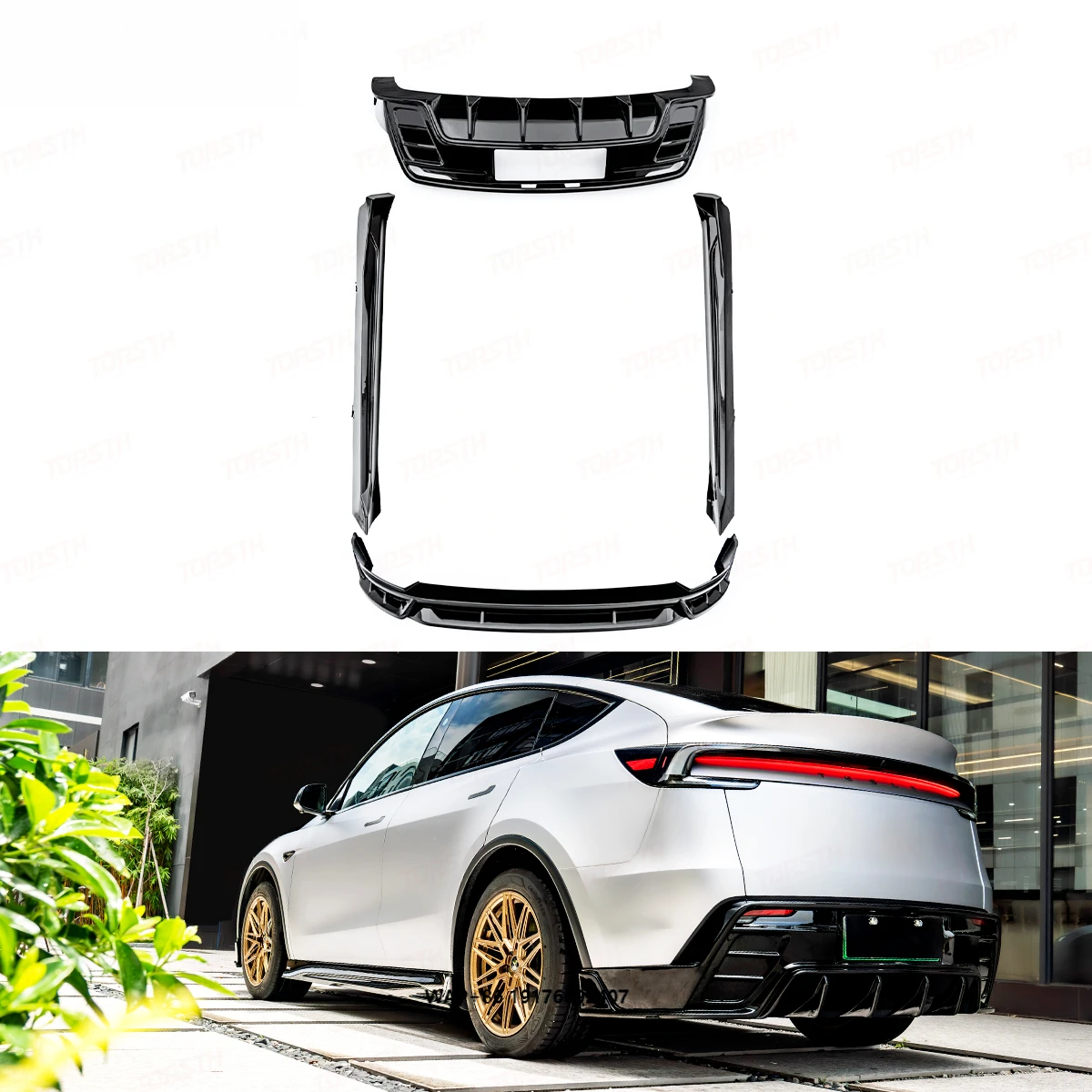 Model Y Juniper 2025+ Sport Front Lip Side Skirts Rear Diffuser Exterior Trim Upgrade ABS Body Kit CM Style
Model Y Juniper 2025+ Sport Front Lip Side Skirts Rear Diffuser Exterior Trim Upgrade ABS Body Kit CM Style