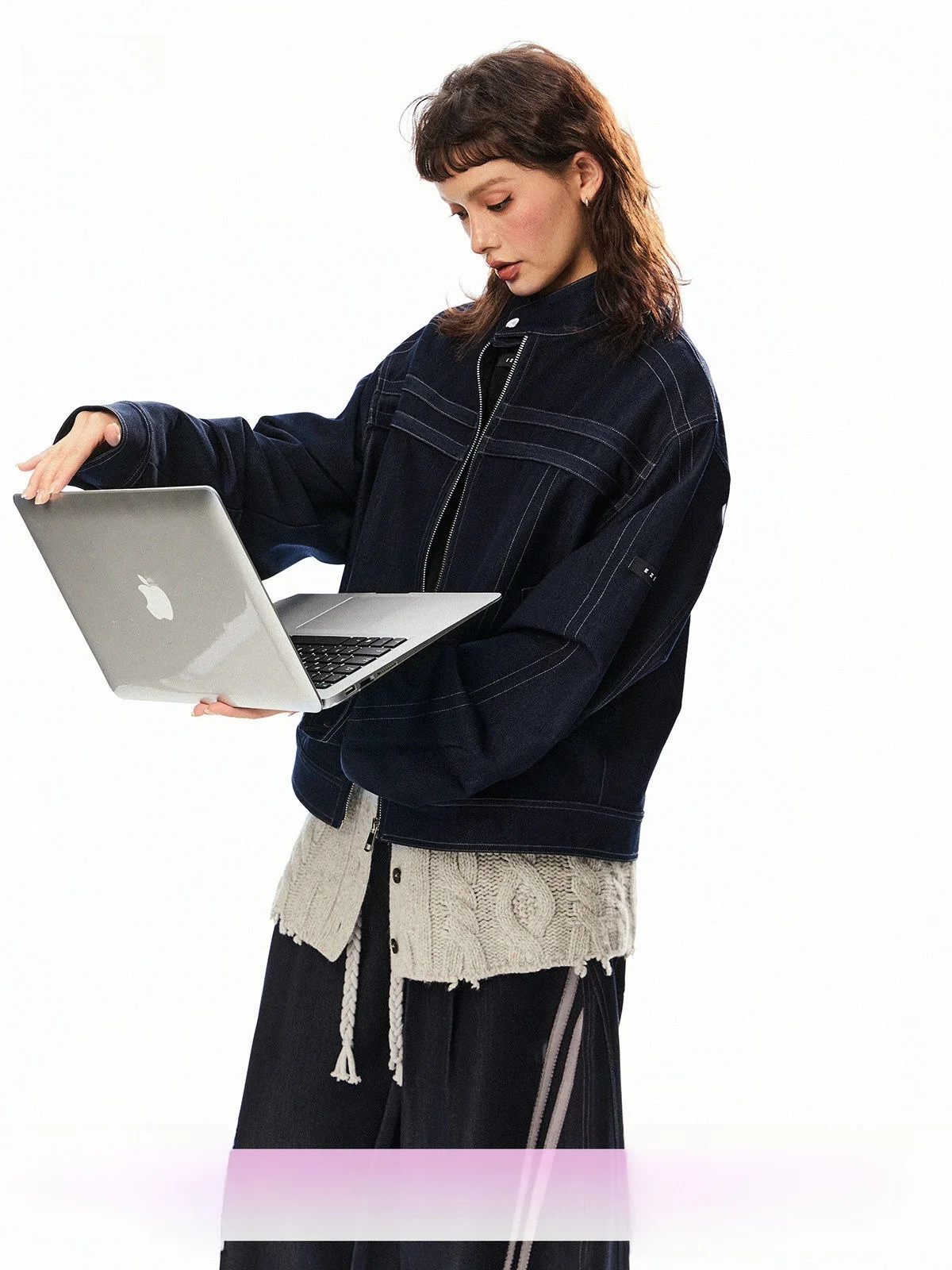 EZEK Original Cow Color Denim Jaet Women's Casual ort Sle American Retro Loose Fit Top Breathable Polyester Cotton Blend
EZEK Original Cow Color Denim Jaet Women's Casual ort Sle American Retro Loose Fit Top Breathable Polyester Cotton Blend