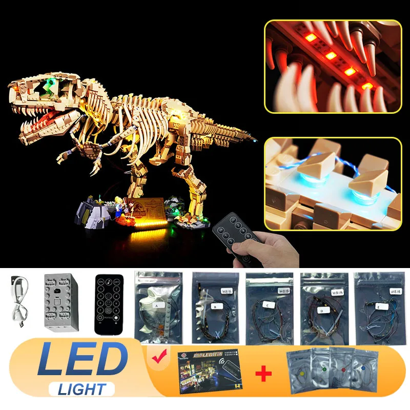 Комплект светодиодных ламп для LEGO 76968 Dinosaur Fossils: лампа-подарок с изображением тираннозавра-рекса (не включает строительные блоки, кирпичи, наборы, модели)
Комплект светодиодных ламп для LEGO 76968 Dinosaur Fossils: лампа-подарок с изображением тираннозавра-рекса (не включает строительные блоки, кирпичи, наборы, модели)