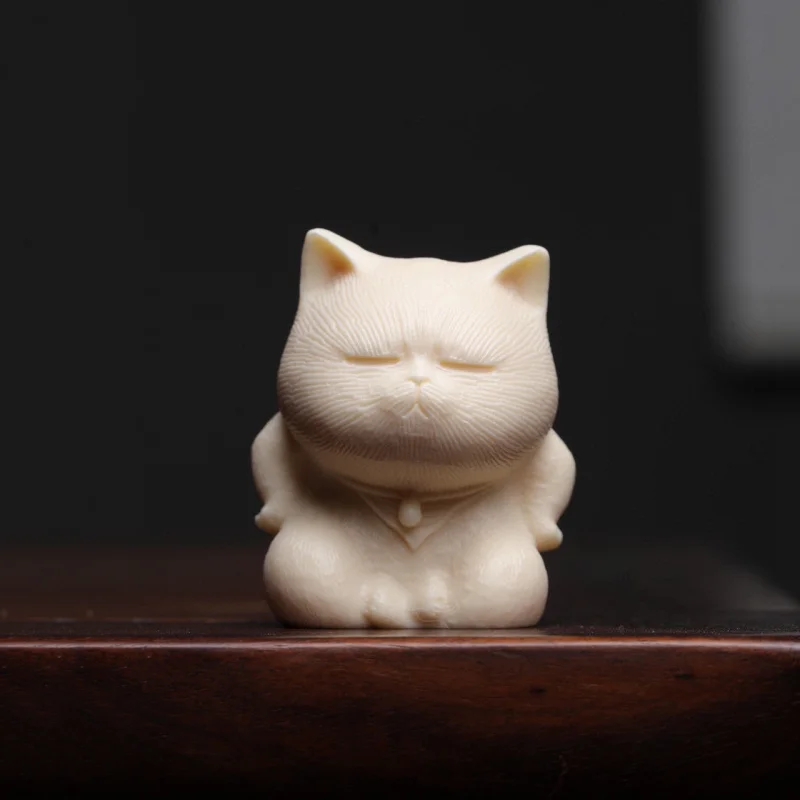 Ivory Nut Angry Kitty Carved Desk Ornaments15*7.5*4.5cmDesktop Cartoon Tea Ornaments Crafts
Ivory Nut Angry Kitty Carved Desk Ornaments15*7.5*4.5cmDesktop Cartoon Tea Ornaments Crafts