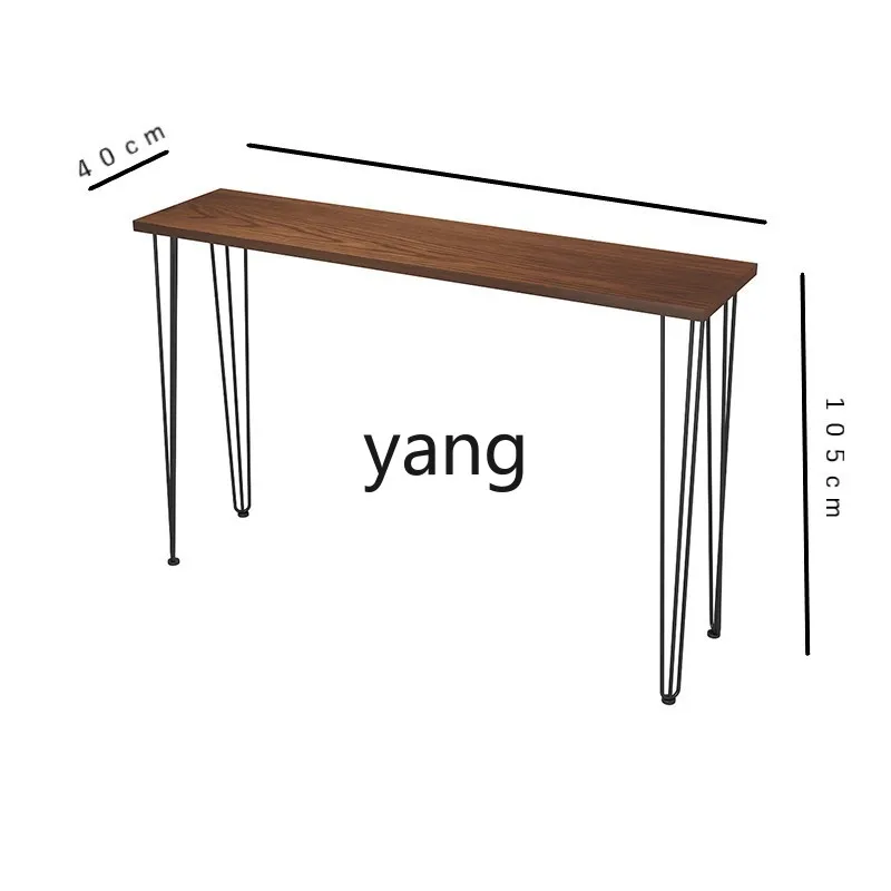 LMMSolid wood bar table Household wrought iron long strip tall table against the wall
LMMSolid wood bar table Household wrought iron long strip tall table against the wall