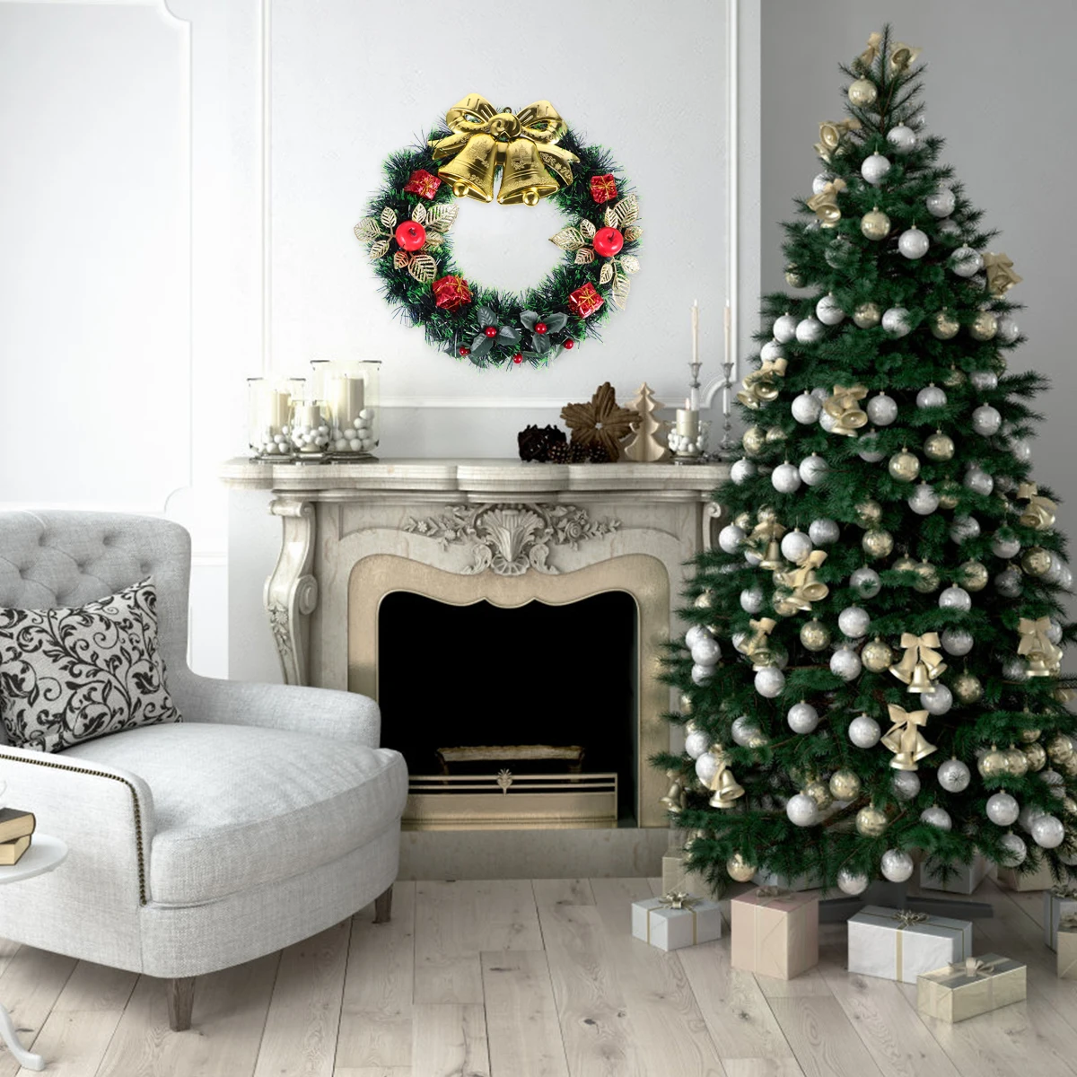Christmas Wreath Xmas Garland Door Wall Hanging Party Supplies Pine Cone Flower Design Indoor Outdoor Decoration Bell Xmas Door
Christmas Wreath Xmas Garland Door Wall Hanging Party Supplies Pine Cone Flower Design Indoor Outdoor Decoration Bell Xmas Door