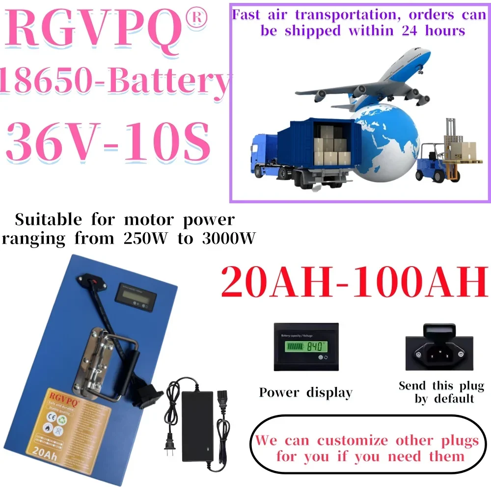 Air fast transportation,36V100AH,Send within 24 hours,18650 lithium battery,Lithium battery pack,Suitable for motors below 3000W
Air fast transportation,36V100AH,Send within 24 hours,18650 lithium battery,Lithium battery pack,Suitable for motors below 3000W
