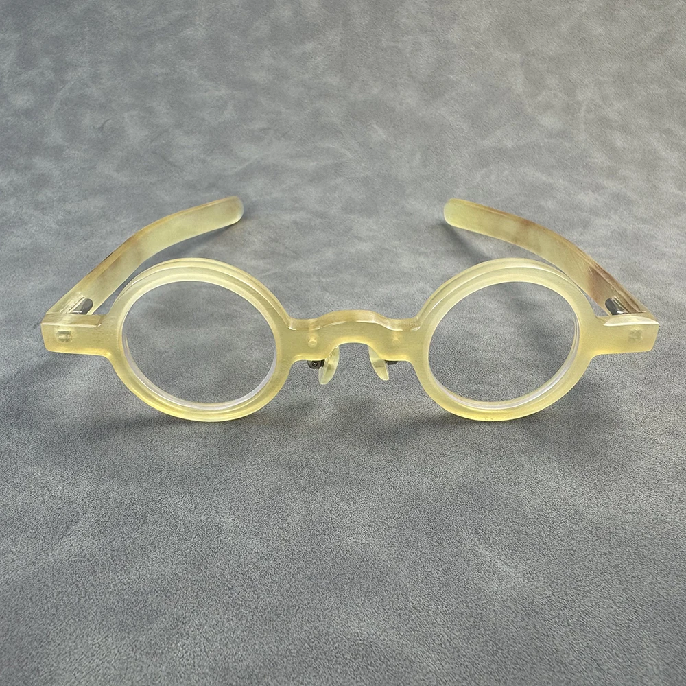 Eyeglass Frames Unique Small Round Optical Lenses Eyeglasses Vintage Retro Handmade Honey Horn Prescription Man Glasses Frames
Eyeglass Frames Unique Small Round Optical Lenses Eyeglasses Vintage Retro Handmade Honey Horn Prescription Man Glasses Frames