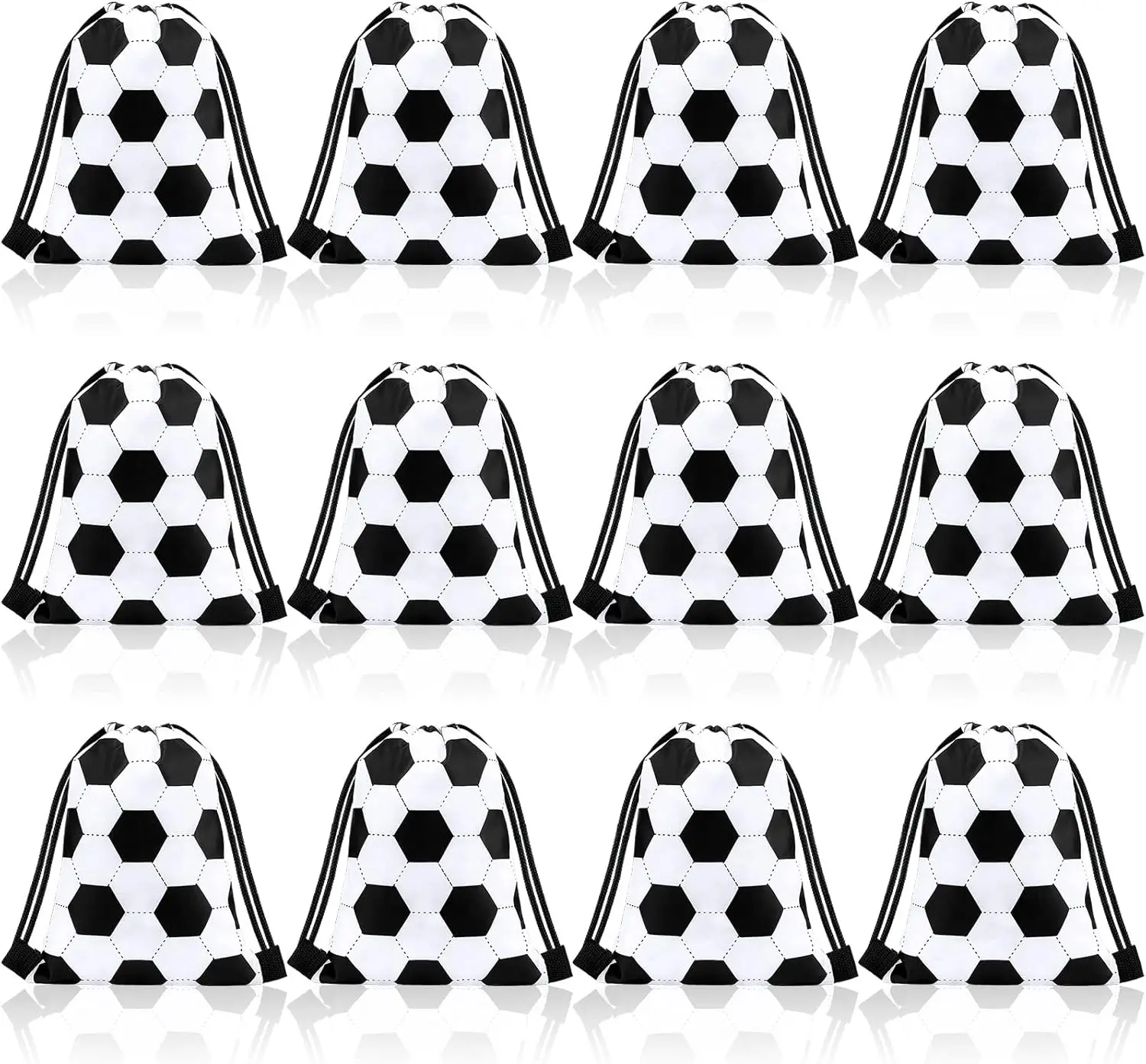 12 Pack Soccer Drawstring Bags Bulk Small Sport Goodie Bags for Party Favors Team Gifts 7x10 Inch
12 Pack Soccer Drawstring Bags Bulk Small Sport Goodie Bags for Party Favors Team Gifts 7x10 Inch