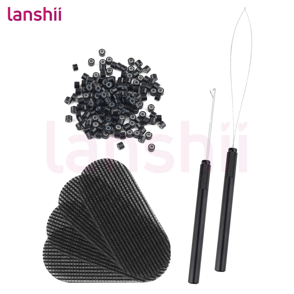Набор для наращивания волос Lanshii – кольца для волос, игла-крючок, 8 волшебных застежек и 200 микро-кольцевых бусин 4,0 мм для I-Tip и Weft
Набор для наращивания волос Lanshii – кольца для волос, игла-крючок, 8 волшебных застежек и 200 микро-кольцевых бусин 4,0 мм для I-Tip и Weft