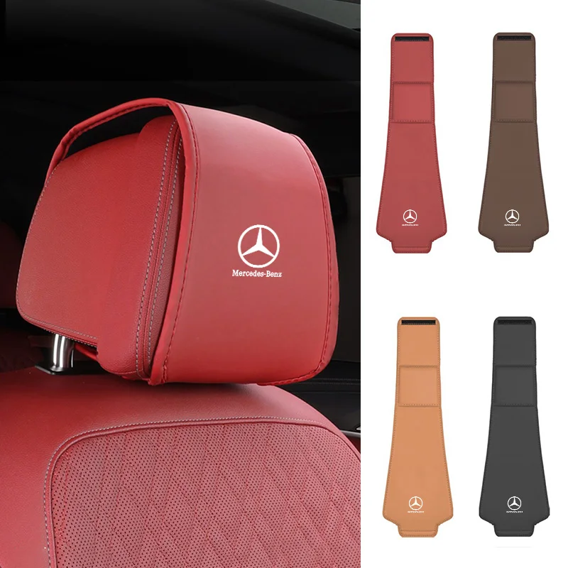 Leather Car Seat Headrest Dustproof Protective Cover For Front Seat Head Rests For MERCEDES BENZ W211 W204 W210 W203 CLA GLA AMG
Leather Car Seat Headrest Dustproof Protective Cover For Front Seat Head Rests For MERCEDES BENZ W211 W204 W210 W203 CLA GLA AMG