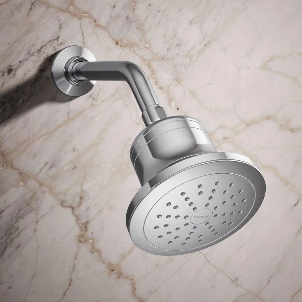 Single-Function Filtered Shower Head, Round Fixed Showerhead with Filter for Hard Water, 1.75 gpm
Single-Function Filtered Shower Head, Round Fixed Showerhead with Filter for Hard Water, 1.75 gpm