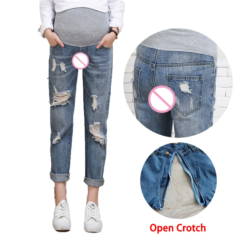 Woman Abdomen Support Open Crotch Ripped Jean Fat Girl Loose Sexy Hot Pants Toilet Easy Take off Hole Elastic Waist Belt Costume
Woman Abdomen Support Open Crotch Ripped Jean Fat Girl Loose Sexy Hot Pants Toilet Easy Take off Hole Elastic Waist Belt Costume