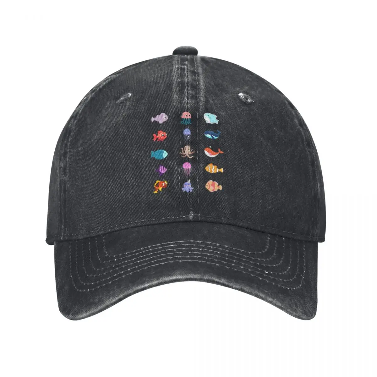 Cute Fish Sticker Pack Sticker Baseball Caps Vintage Denim Washed Headwear Unisex Style Outdoor Running Hats
Cute Fish Sticker Pack Sticker Baseball Caps Vintage Denim Washed Headwear Unisex Style Outdoor Running Hats