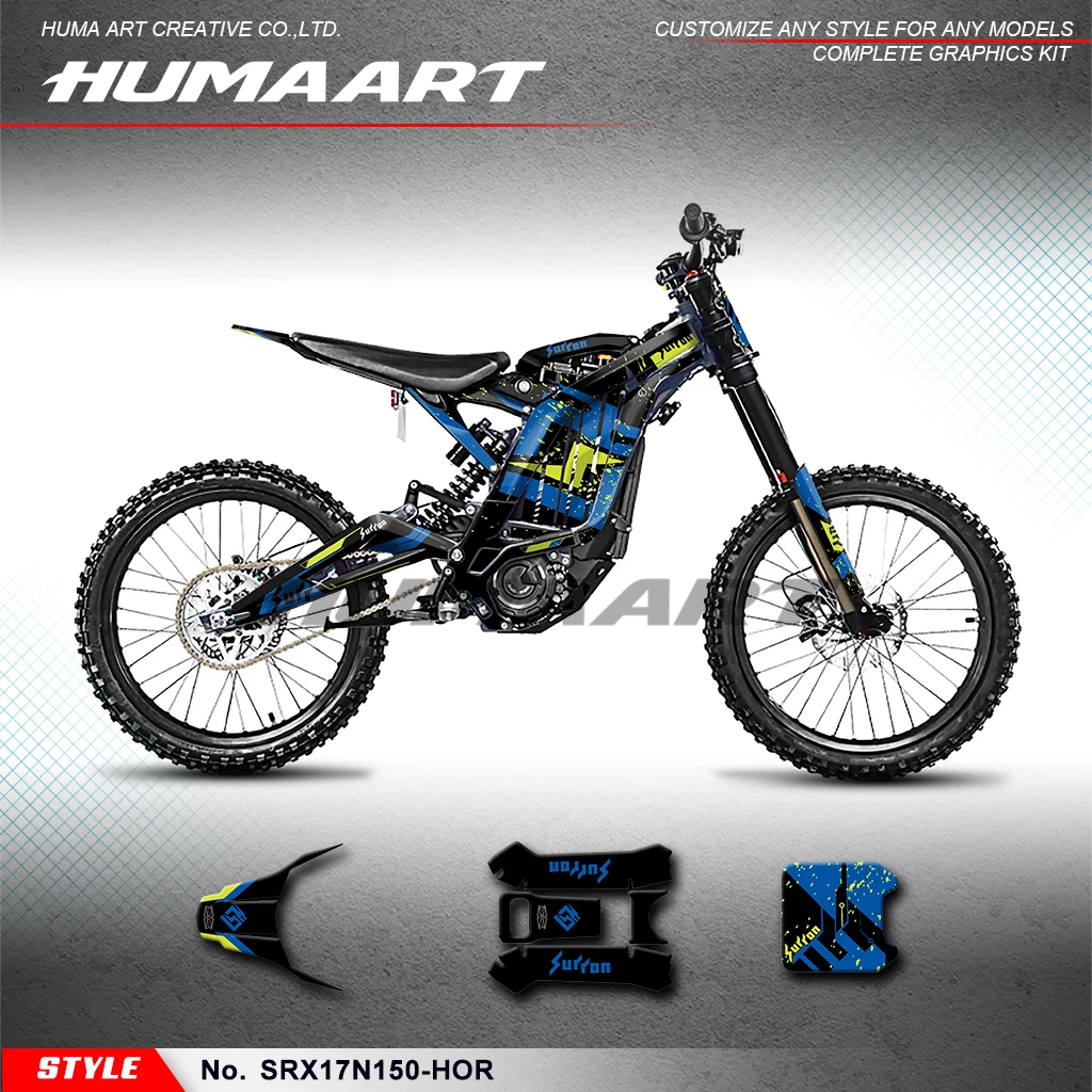 HUMAART Custom Racing Sticker Motorcycle Decals for Sur Ron Sur-Ron Light Bee X/S Bike Segway X160 X260, Rebuild, SRX17N150-HOR
HUMAART Custom Racing Sticker Motorcycle Decals for Sur Ron Sur-Ron Light Bee X/S Bike Segway X160 X260, Rebuild, SRX17N150-HOR