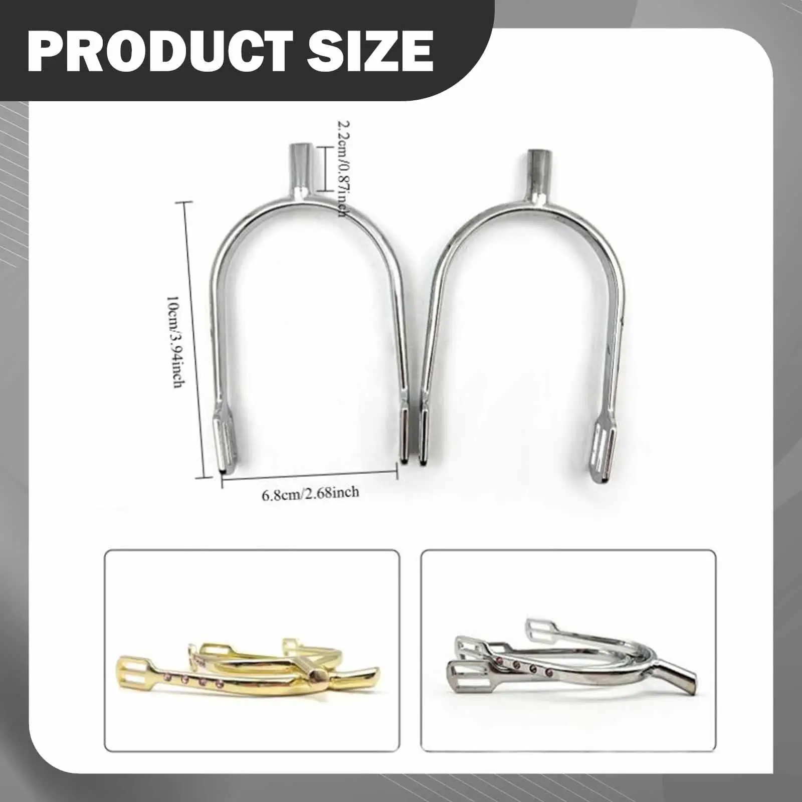 Iron Horse Spurs Professional Riding Accessories Equestrian Spurs for Competition Dressage Farm Ranch Equipment
Iron Horse Spurs Professional Riding Accessories Equestrian Spurs for Competition Dressage Farm Ranch Equipment