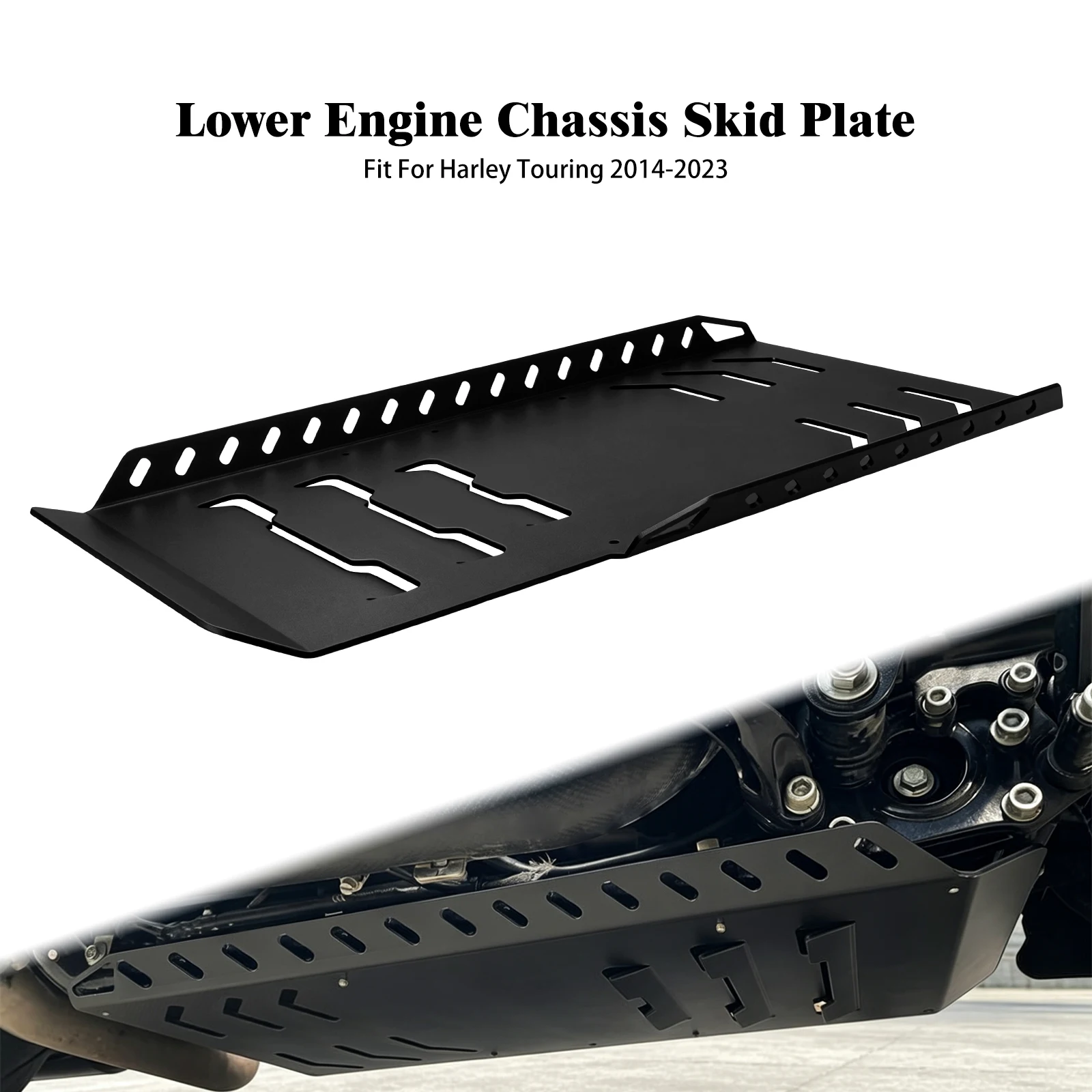 Motorcycle Skid Plate Lower Engine Base Chassis Guard Protection For Harley Touring Road Electra Street Glide Road King 2014-23
Motorcycle Skid Plate Lower Engine Base Chassis Guard Protection For Harley Touring Road Electra Street Glide Road King 2014-23