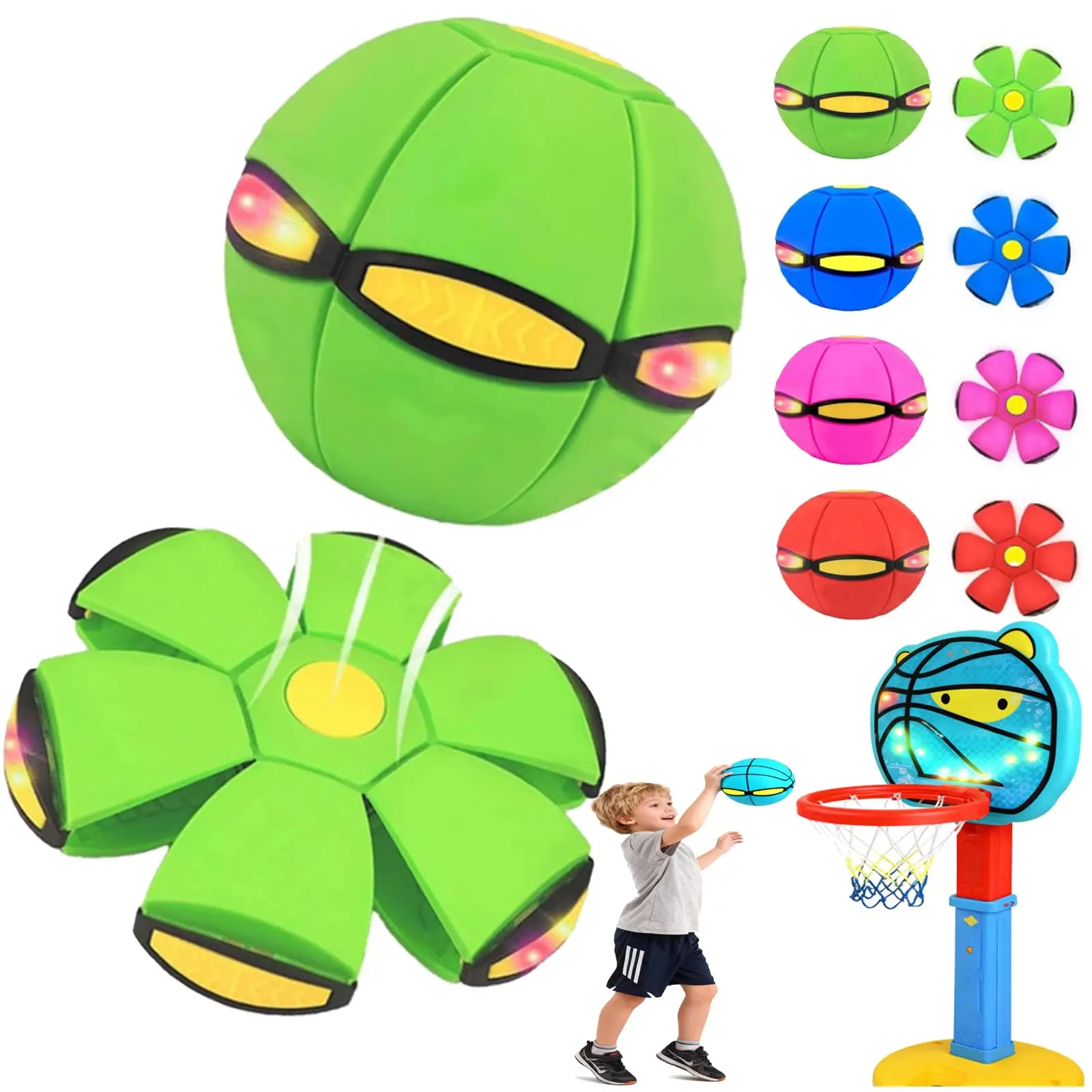 Магическая летающая тарелка Metaball, волшебный шар, взаимодействие родителей и детей, свободно переключение двойной формы, с 6 лампами, подходит для использования в помещении
Магическая летающая тарелка Metaball, волшебный шар, взаимодействие родителей и детей, свободно переключение двойной формы, с 6 лампами, подходит для использования в помещении