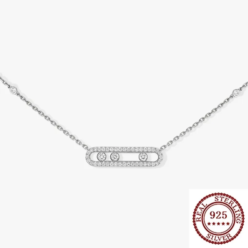 S925 Pure Silver Light Luxury Fashionable High-quality Necklace Pendant for Daily Accessories, Suitable for Women At Parties
S925 Pure Silver Light Luxury Fashionable High-quality Necklace Pendant for Daily Accessories, Suitable for Women At Parties