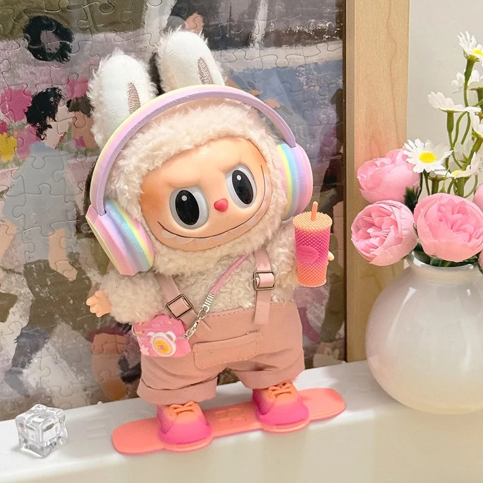 15/17cm For labubu Big into energe doll T-Shirt Denim Baseball Cap strap skirt clothes For labubu doll outfit Accessories 
15/17cm For labubu Big into energe doll T-Shirt Denim Baseball Cap strap skirt clothes For labubu doll outfit Accessories