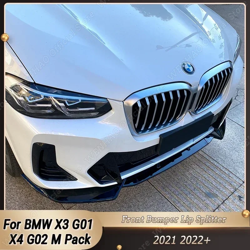 Front Bumper Splitter Lip Spoiler Diffuser Guard Body Kit Cover For BMW X3 G01 X4 G02 ix3 G08 M Pack 2021-2023+ Gloss Black ABS
Front Bumper Splitter Lip Spoiler Diffuser Guard Body Kit Cover For BMW X3 G01 X4 G02 ix3 G08 M Pack 2021-2023+ Gloss Black ABS