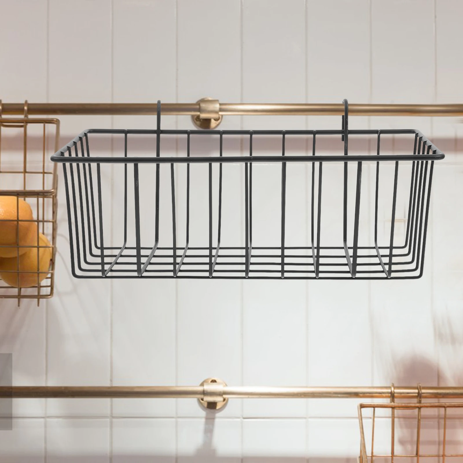1pcs Wall Rack Black Medium Iron Wire Wire Baskets Basket Kitchen Bathroom Hanging Bathroom Hanging Basket Organizer
1pcs Wall Rack Black Medium Iron Wire Wire Baskets Basket Kitchen Bathroom Hanging Bathroom Hanging Basket Organizer