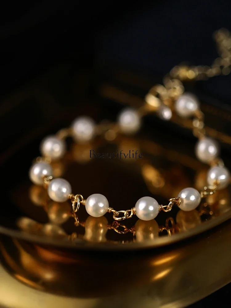 Chain Pearl Bracelet, French Style, Retro, Affordable Luxury, New Temperament, Wild Personality
Chain Pearl Bracelet, French Style, Retro, Affordable Luxury, New Temperament, Wild Personality