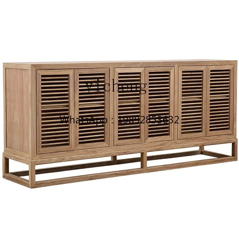 New Chinese Black Walnut Side Cabinet Old Elm Solid Wood Storage Locker Entrance Cabinet
New Chinese Black Walnut Side Cabinet Old Elm Solid Wood Storage Locker Entrance Cabinet