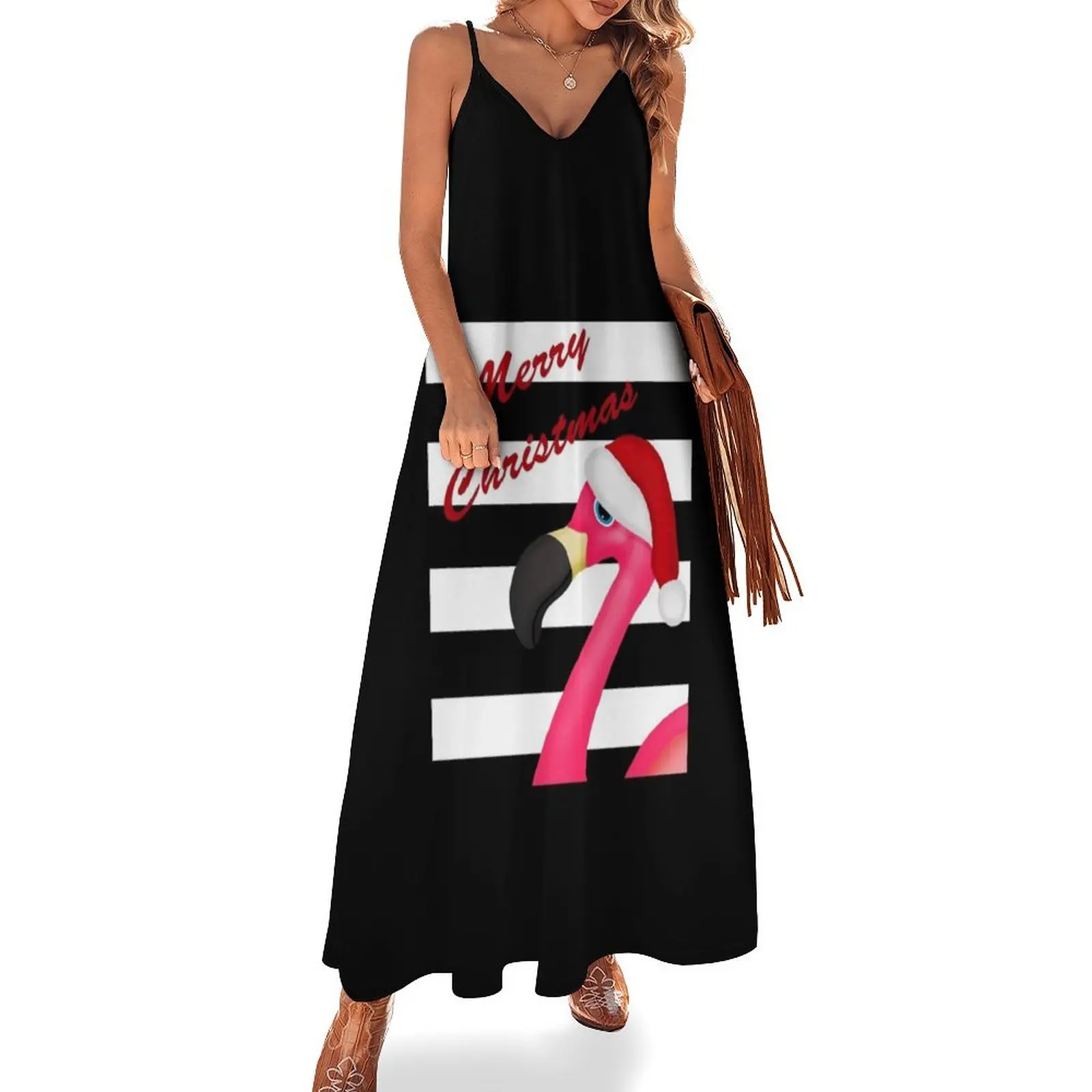 Pink Flamingo Christmas Sleeveless Long Dress Clothing Summer skirt luxury woman party dress women dresses Dress
Pink Flamingo Christmas Sleeveless Long Dress Clothing Summer skirt luxury woman party dress women dresses Dress