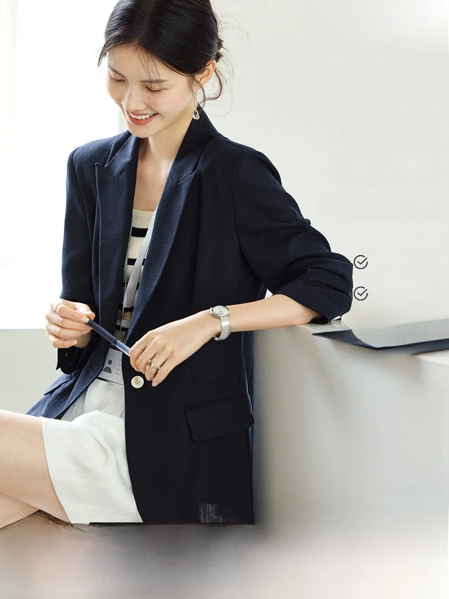 XWI Commute Versatile Lightweight Women's Suit Jacket Loose Slimming Elegant Style for Office Wear Summer Collection
XWI Commute Versatile Lightweight Women's Suit Jacket Loose Slimming Elegant Style for Office Wear Summer Collection