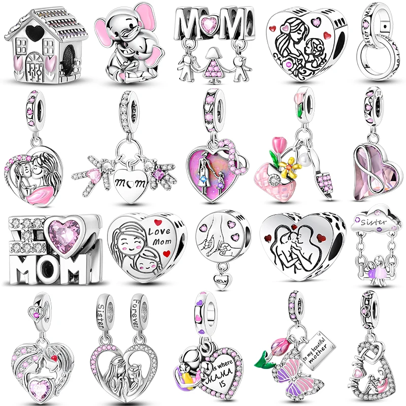 Сребряные подвески 925, бусины для мамы, любви, семьи, подходят для оригинального браслета-подвески, изготовление женских ювелирных изделий
Сребряные подвески 925, бусины для мамы, любви, семьи, подходят для оригинального браслета-подвески, изготовление женских ювелирных изделий