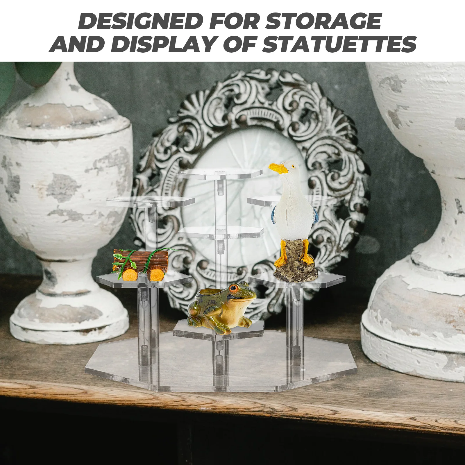 Multi-Layer Acrylic Display Stand Transparent Showcase Rack For Figurines Collectibles Storage Reusable Design Home
Multi-Layer Acrylic Display Stand Transparent Showcase Rack For Figurines Collectibles Storage Reusable Design Home