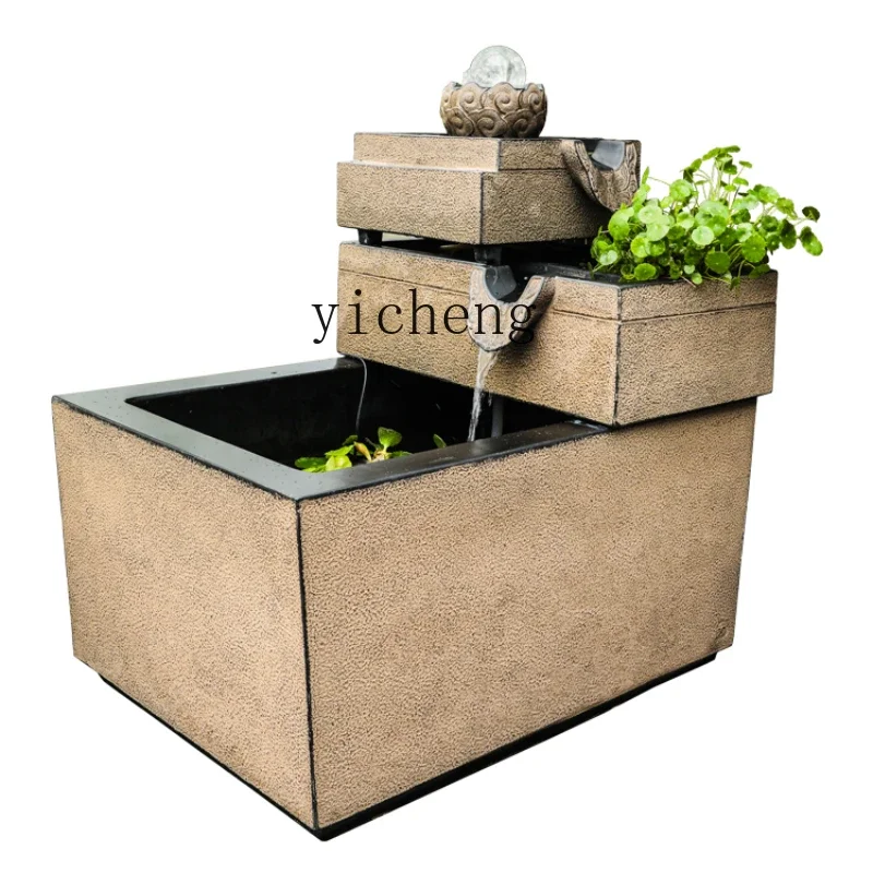 ZC Balcony Flowing Water Ornaments Terrace Top Floor Decoration Pool Circulating Water Floor Landscape Decoration Fish Pond
ZC Balcony Flowing Water Ornaments Terrace Top Floor Decoration Pool Circulating Water Floor Landscape Decoration Fish Pond
