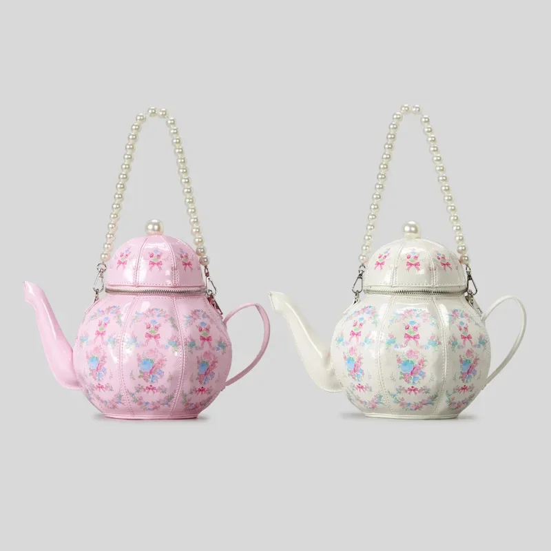 Chain Tote Bag Women's Handbag Y2K Lolita Pearl Printed Teapot Handbag Sweet Girl Retro Shoulder Crossbody Bag Personalized New
Chain Tote Bag Women's Handbag Y2K Lolita Pearl Printed Teapot Handbag Sweet Girl Retro Shoulder Crossbody Bag Personalized New
