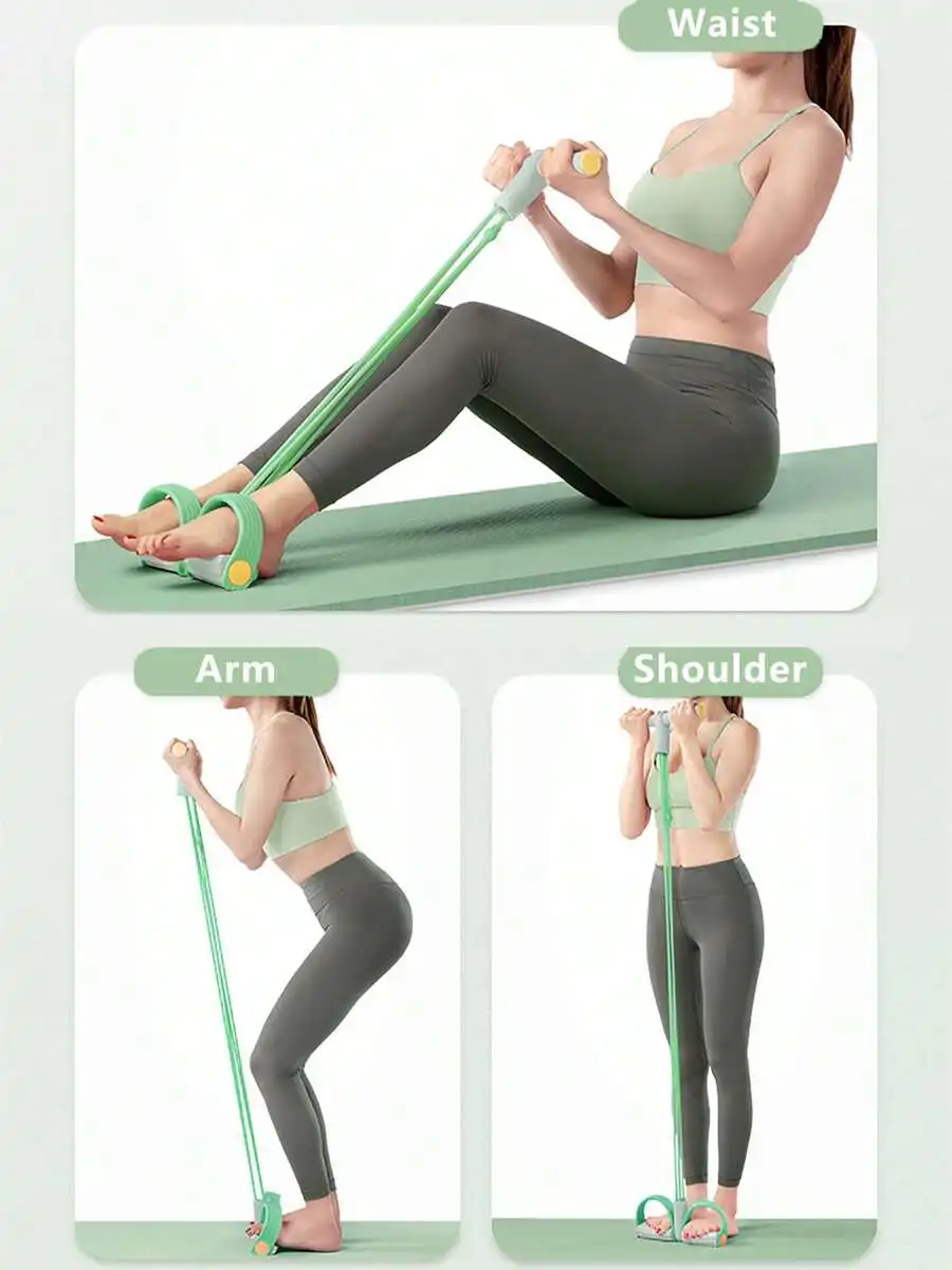 1pc Multifunctional Portable Green/Purple/Blue TPE Home Gym Resistance Band Pull Ropes Elastic Pedal Puller For Full Body Training Strength Building Gym Accessories
1pc Multifunctional Portable Green/Purple/Blue TPE Home Gym Resistance Band Pull Ropes Elastic Pedal Puller For Full Body Training Strength Building Gym Accessories